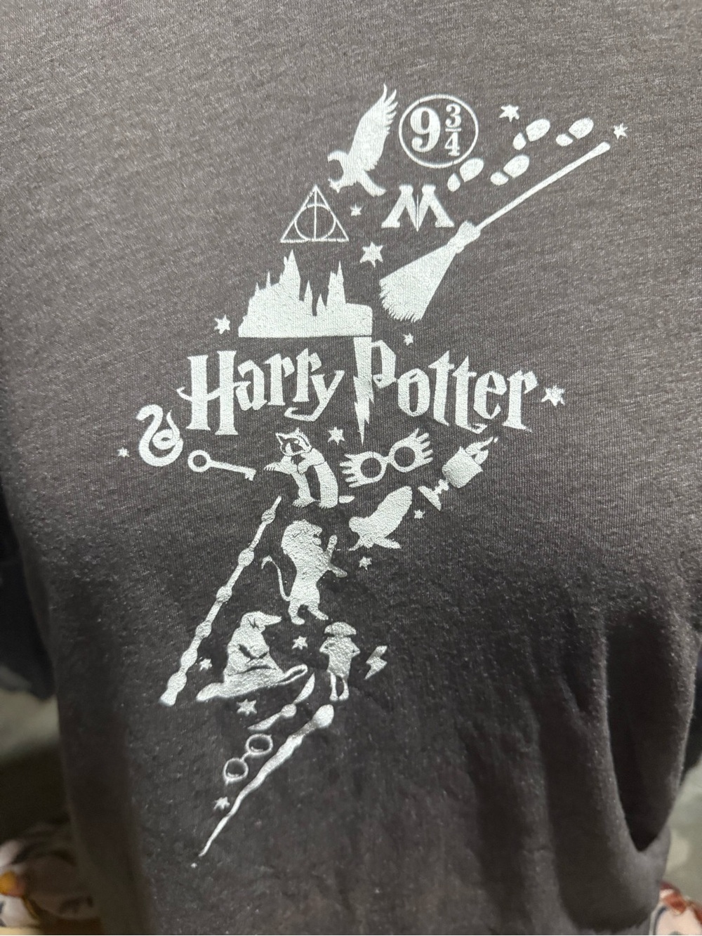 Harry Potter Women's Gray Short Sleeve Tee
